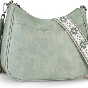 Trendy Leather Crossbody Purse with Adjustable Strap, Women's Shoulder Handbag